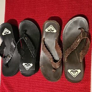 Reef flip flops size 10, brown & black